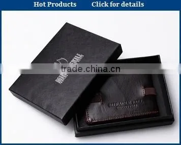 2015 cheap custom black wallet gift box