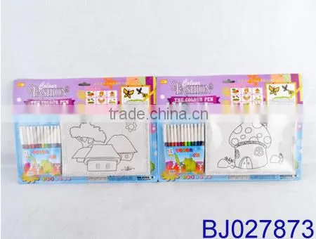 Kid diy painting money saving box/ cartoon ceramics coloring coin box toy