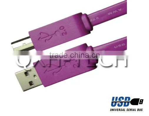 Colorful AM to BM flat wire usb 2.0 data transfer