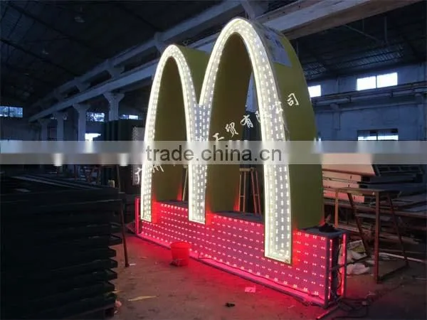 lighting sign-- Mcdonald's sign with LED lights