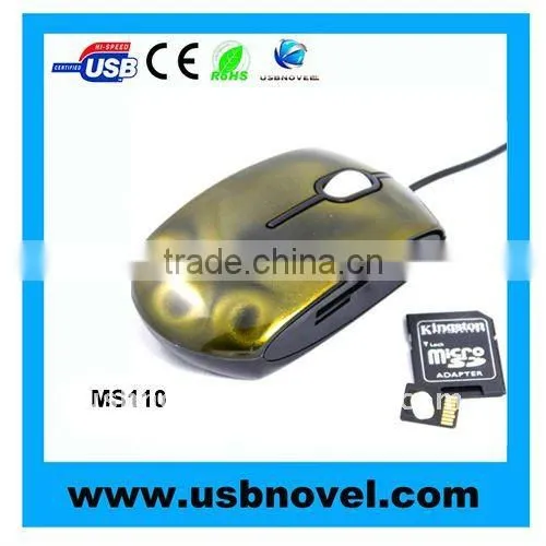Mouse With USB HUB and card reader