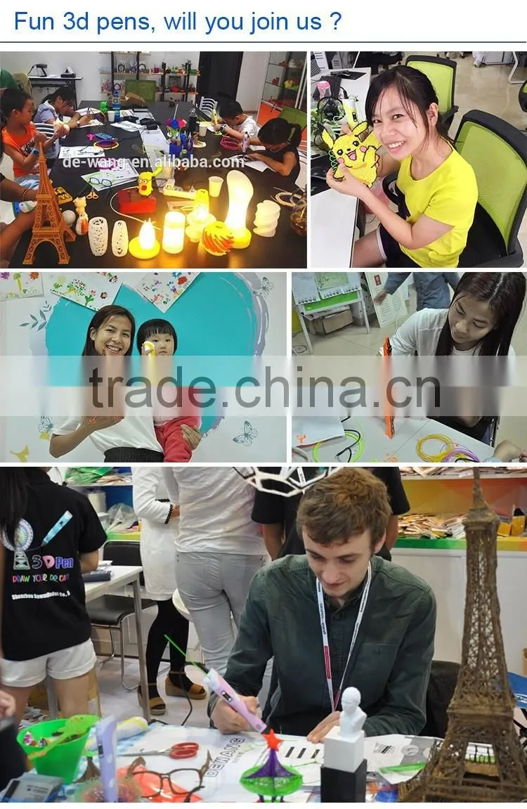 eu/uk/us/au adapter new Semi-Automatic magic 4 color 3d printer pen 3d drawing pen direcet China manufacture