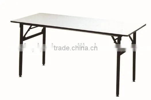 white restaurant table pvc round folding table YT15