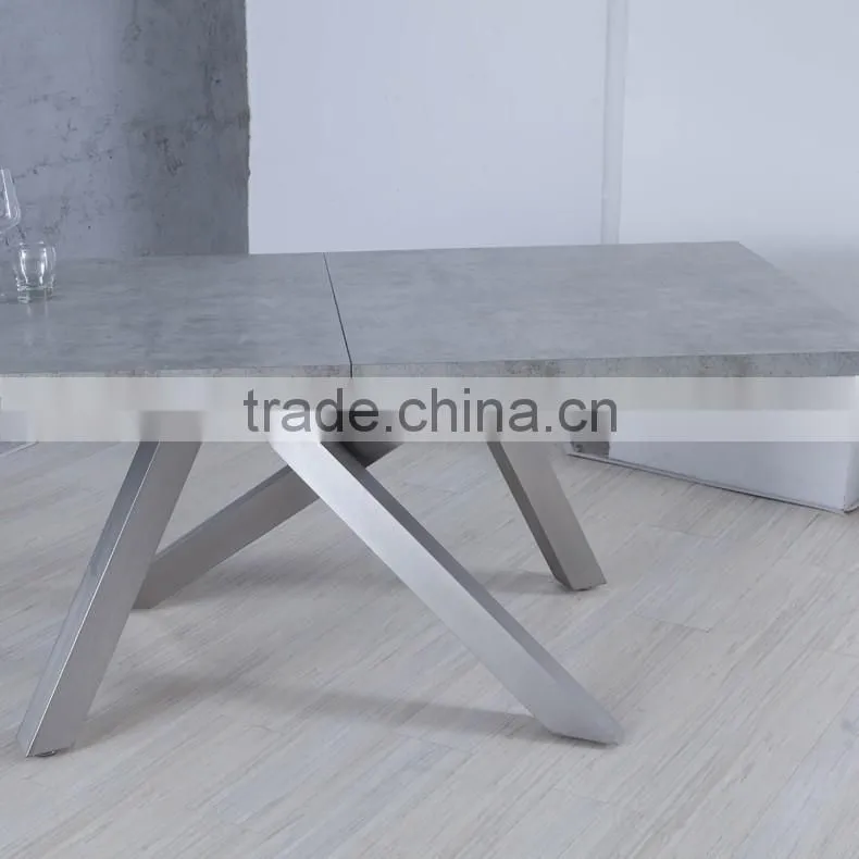 New design Expandable Wooden Marble Dining Table