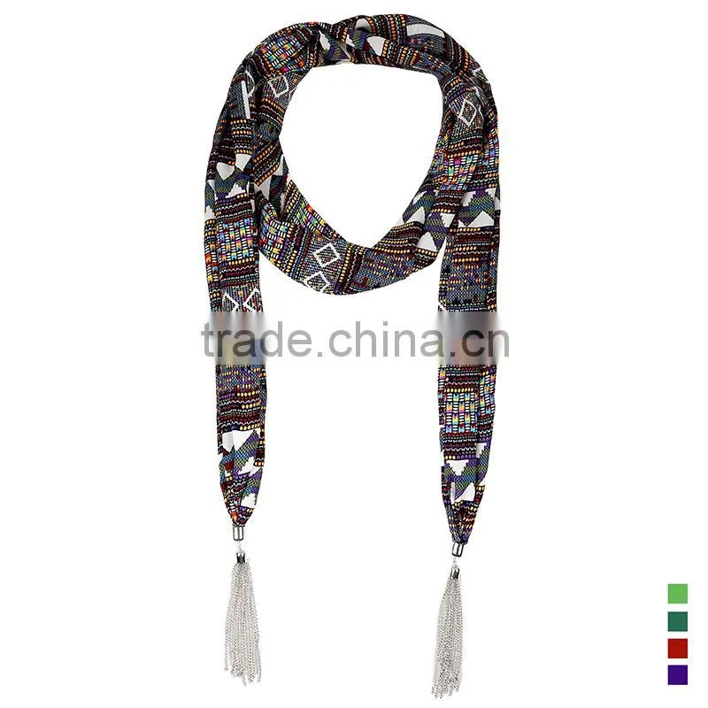 Top sale funny tetris printing scarf, Crumpled scarf