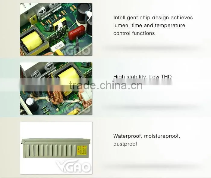 150W waterproof led light power supply