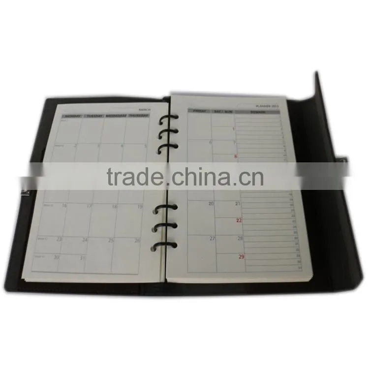 Hot sale leather cover notebook,custom high quality diary book