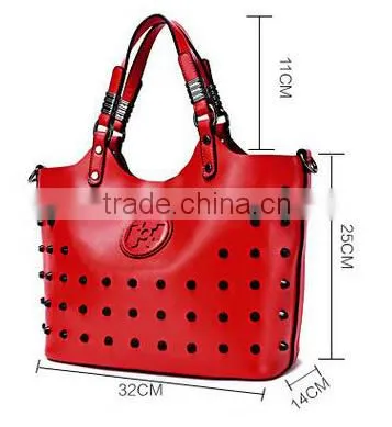 Women fashion handle silicon lady handbag