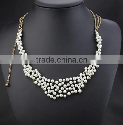 Latest High-end Gold Muti-layer Tassels Paerls Bead Necklace Body Jewelry Sex Body Chain