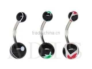 Acrylic belly ring
