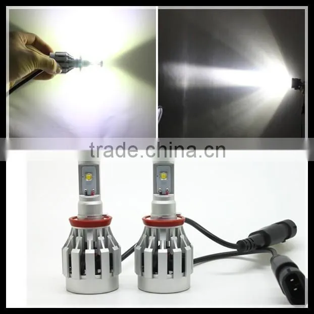 ALL IN ONE Cr.ee LED headlight car LED headlight for car motorcycle H4 H7 H8 H9 H10 H11 H16 9005 9006 LED headlight bulb
