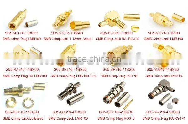 smb connector Crimp RG316 RG174 LMR100