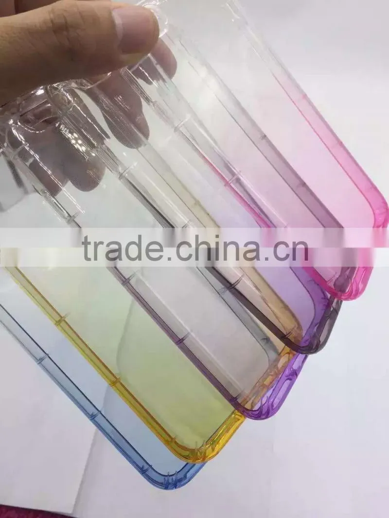 High quality colorful gradient tpu material shockproof case for iphone