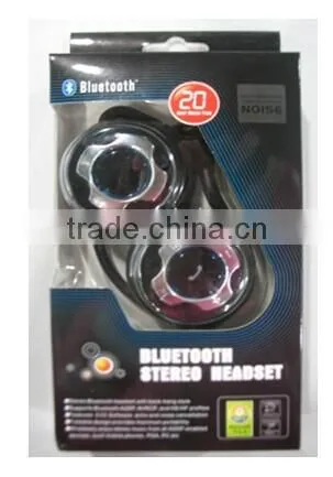 Wireless bluetooth sport neckband headphone with microphone