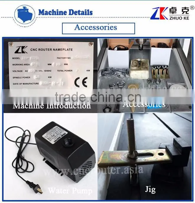 Discount Price Small 4 Axis Metal CNC Router Machine ZK-6060 With 2.2KW Water Cooling Spindle&Stepper Motor