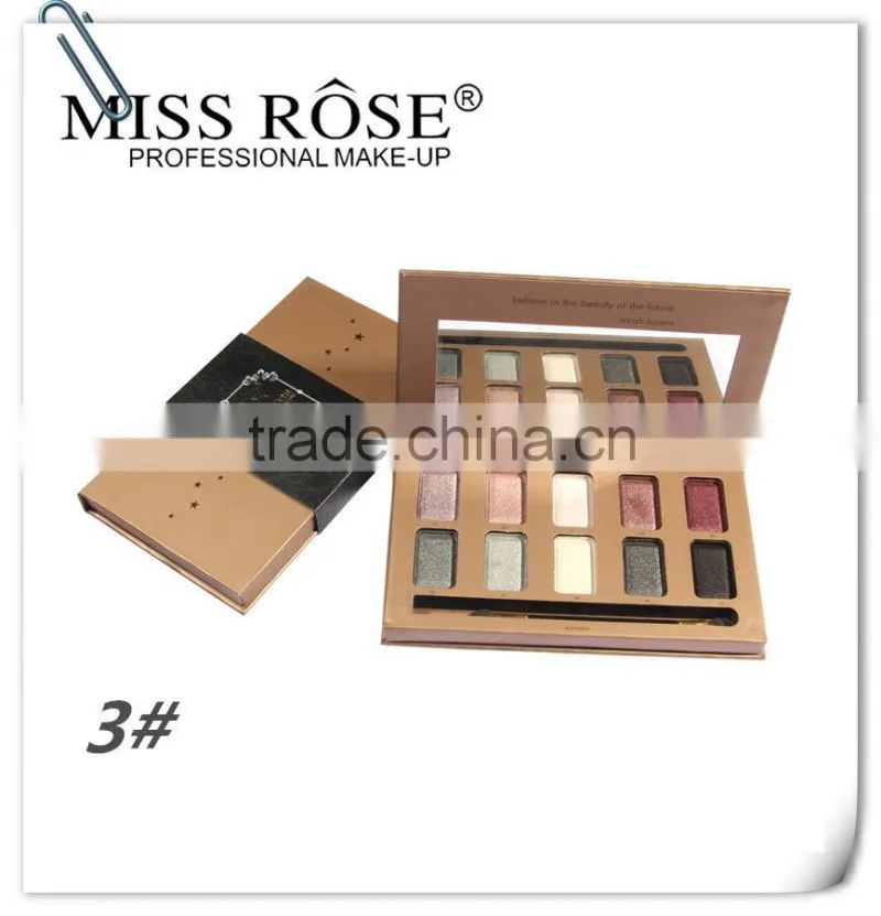 2016 Newest product professional Miss Rose make up eye shadow palette,Shining eye shadow
