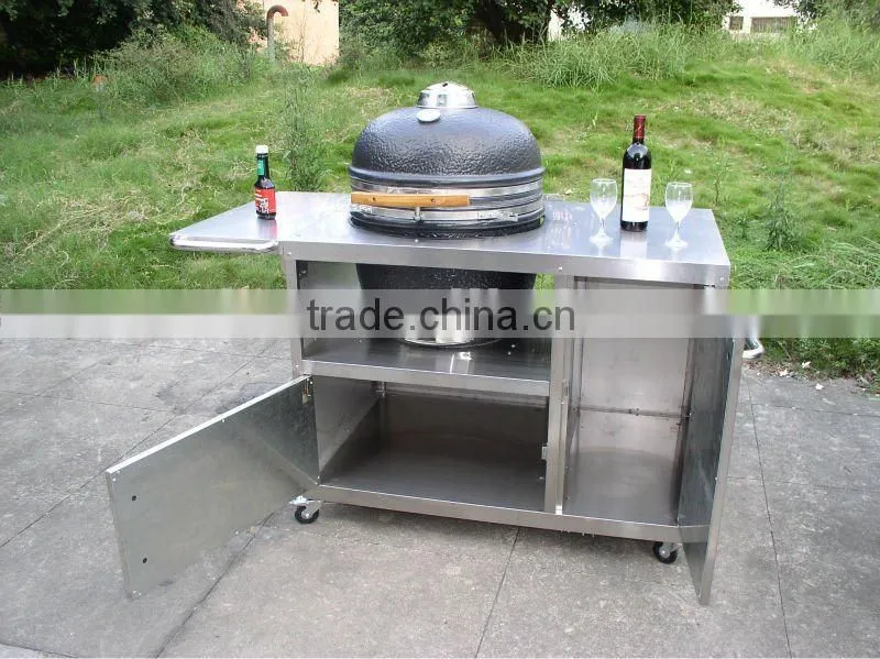 BBQ Stainless Steel Table Stand with Wheels