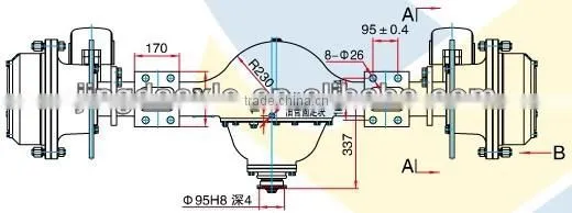 XCMG Drive Axle Manufacturing Supplier construction machinery wheel loader axle xcmg axle 408100433 manufacturer supplier
