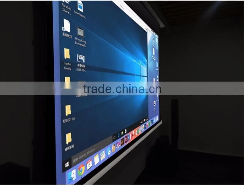 luxury tab tension projection screen with soft matte white fabric 12 inch 16:9