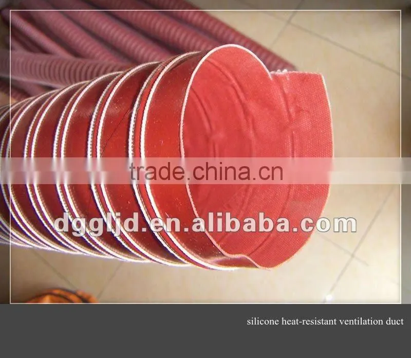 Silicone heat-resistant duct