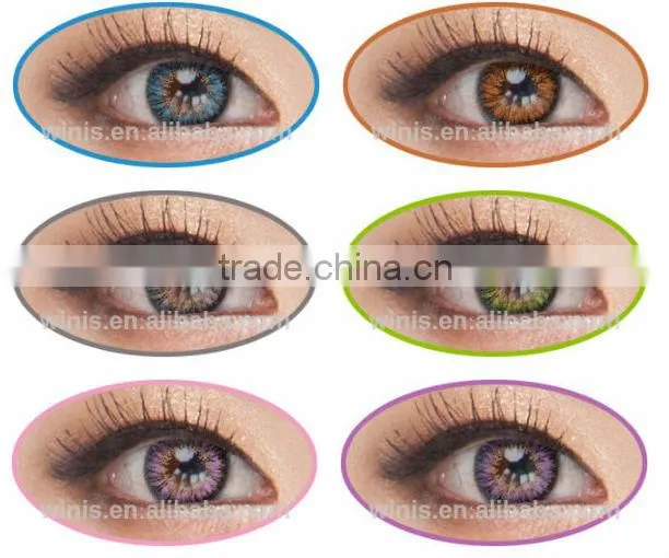 Cheap and hot sale Vassen Ms type green color Korea soft color contact lenses wholesale now