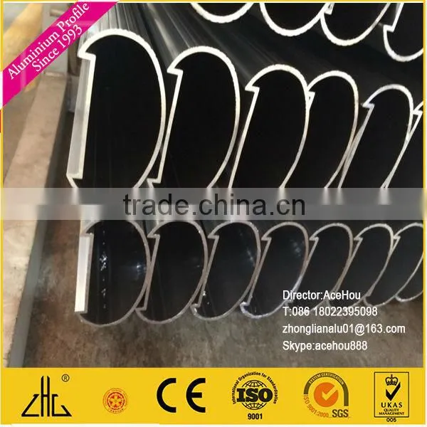 WOW!!!20 years Three Acid Brightening Aluminium Extrusion Curtain Rod 6063 T5/ Extruded aluminium curtain rails 6063 T5