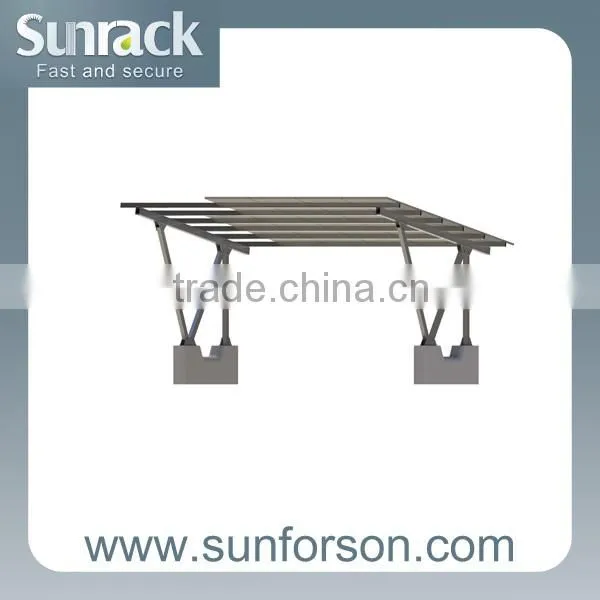 SunRack solar carport mounting system aluminum mount support