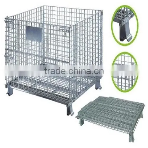 Heavy Duty Galvanized Metal Pallet Cage