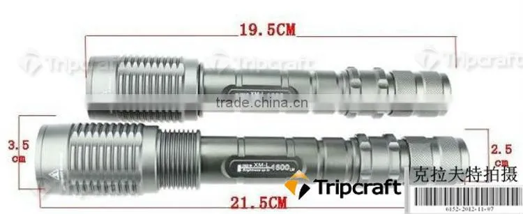 NEW 1600 Lumens Z5 Z6 XML T6 Led Zoomable Flashlight Torch