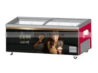 Curved Sliding Glass Door Chest Freezer