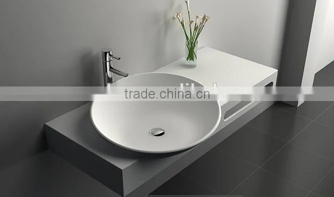sanitary ware wall hung acrylic solid surface wash basin,Artificial Stone Washing Basin
