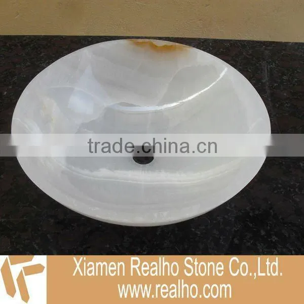 carrara white marble sink