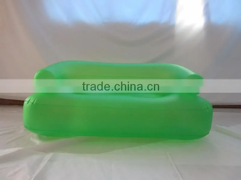 Cool clear PVC inflatable relax sofa/inflatable chesterfield sofa