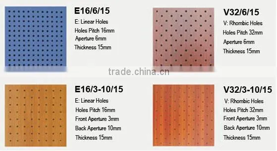 Sound Proof Celotex Board MDF Slotted Acoustic Panels for Studio