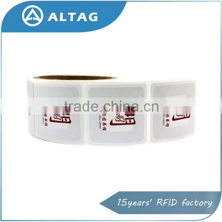 Library rfid label/rfid label/rfid sticker book rfid tag