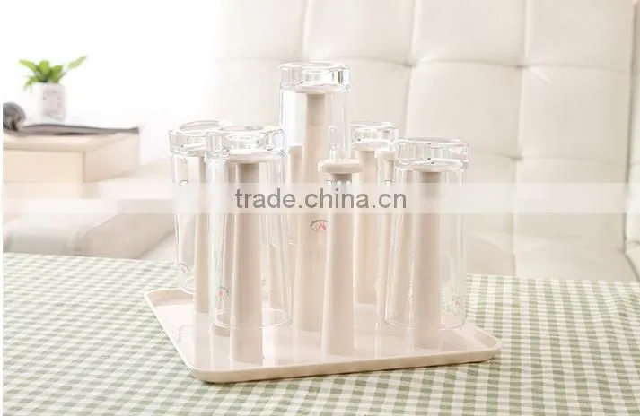 The kitchen drain cup holder glass storage shelf/glass cup tray/shot glass holder tray