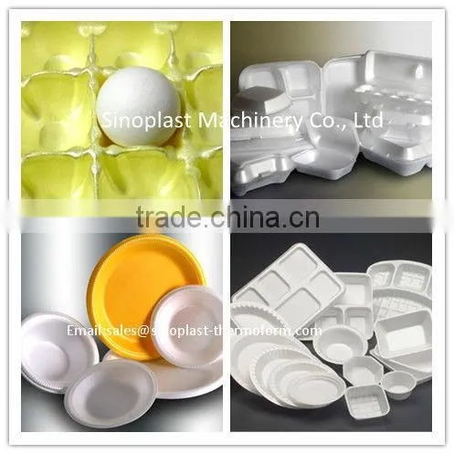 SP65/90 EPS Foam Lunch Boxes Production Line, EPS foam bowl/plate making machine