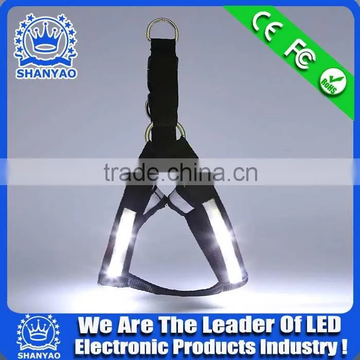 2015 Hot Selling Luminous Pet Training Harness