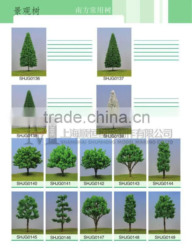 plastic scale model tree