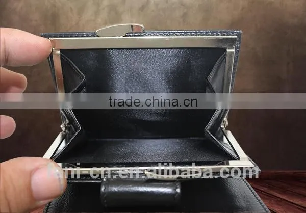 Fashional imperial genuine leather wallets for me with bifold and hinge design