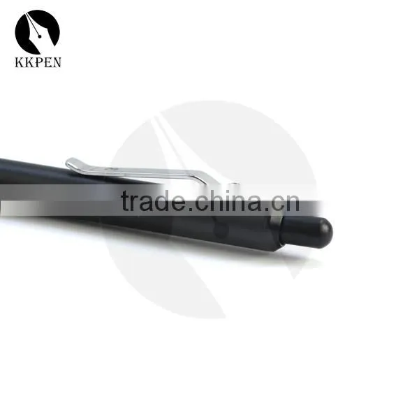 KKPEN Black retractable ball pen with personalized logo