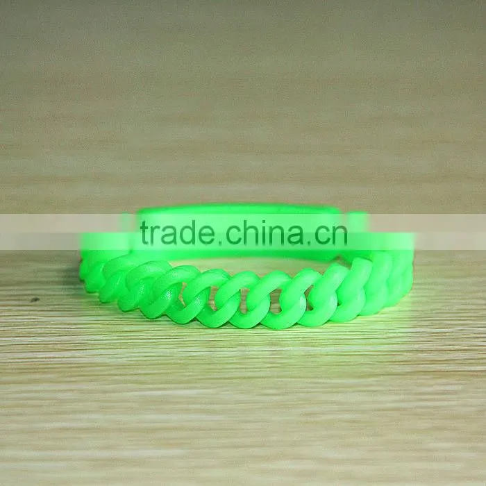 colorful braided bracelet with blank band silicone construction