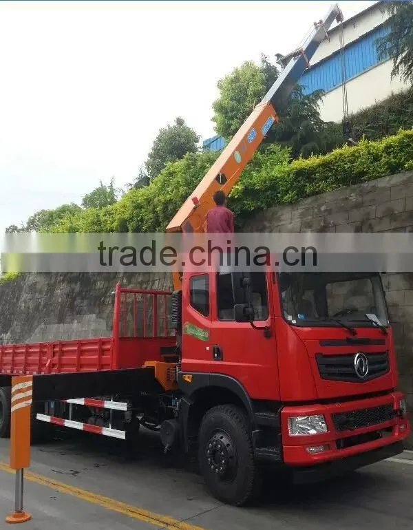 14ton loading crane truck mounted, Model No.: SQ14S4, hydraulic crane with telescopic arms
