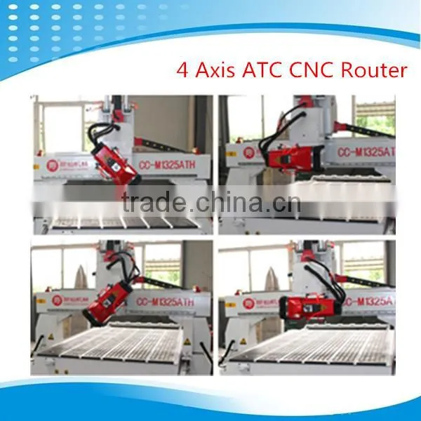 Jinan 3D 4Axis 1325 ATC HSD Spindle CNC Router Machine Wood Machine for Sale