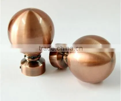 Round Metal Curtain Rod And Finial