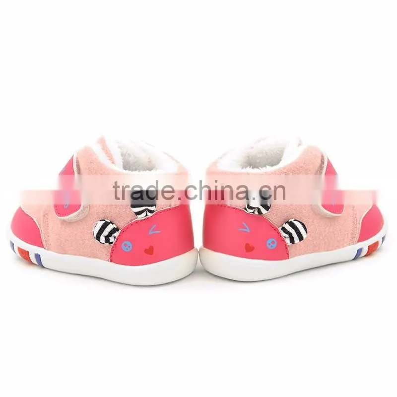 2016 winter top sales cute baby warm shoes kids shoes baby soft shoes