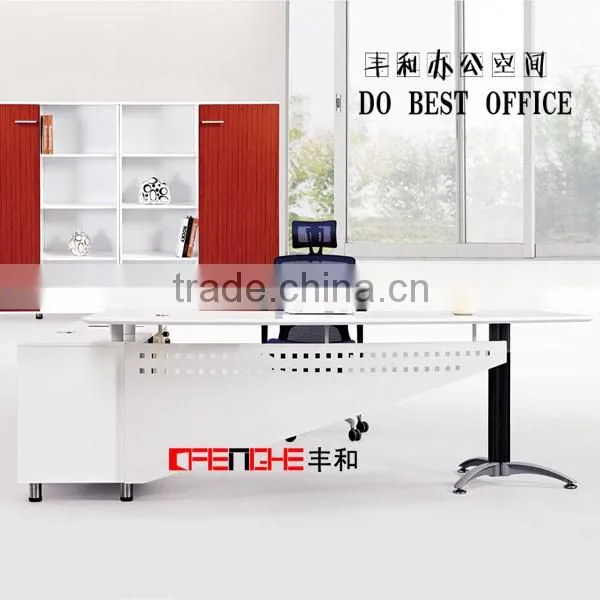 latest office table designs wooden l-shape office table