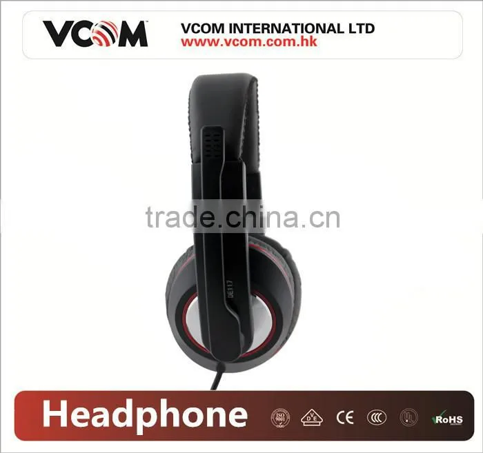 VCOM 2015 New Model PC Headphones with Microphone with Factory Price