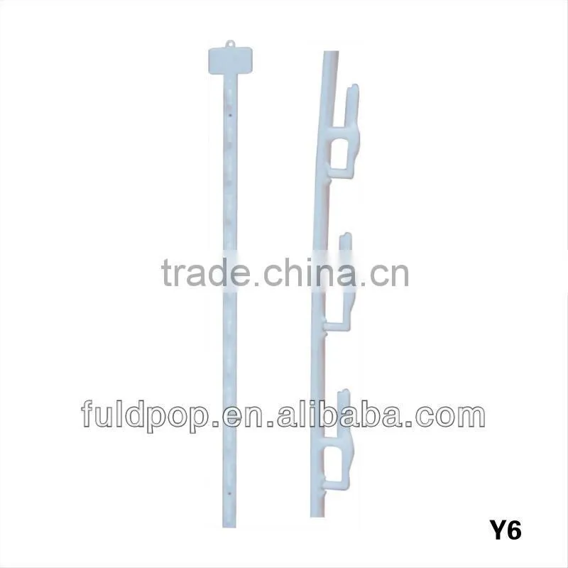 Hot sale supermarket Hanging Display plastic clip strip,pvc strip