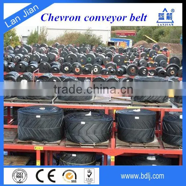 EP Fabric Chevron Rubber Conveyor Belt, Pattern conveyor belt